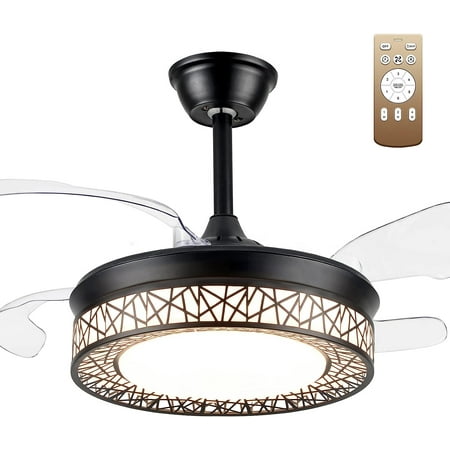 YuXi 42 Inch Retractable Ceiling Fan LED Light and Remote Control Modern Chandelier with Bluetooth Music Player Color Light Change 6 Speed 3 Timers for Home Decor Bedrooms etc Gold Pendan
YuXi 42 Inch Retractable Ceiling Fan LED Light and Remote Control Modern Chandelier with Bluetooth Music Player Color Light Change 6 Speed 3 Timers for Home Decor Bedrooms etc Gold Pendan