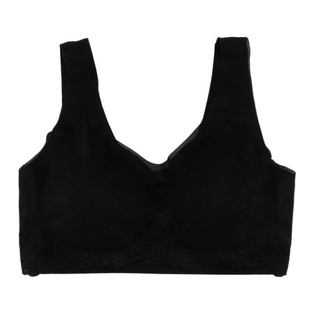 HOMEMAXS Traceless Bra Vest Bra Sexy Lace Underwear Beautiful Latex Underwear Fashion Brassiere for Woman Girl Lady (Black Size XL)
HOMEMAXS Traceless Bra Vest Bra Sexy Lace Underwear Beautiful Latex Underwear Fashion Brassiere for Woman Girl Lady (Black Size XL)
