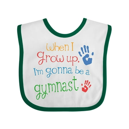 Inktastic Gymnast Future Gift Baby Boy or Baby Girl Bib