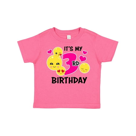 Inktastic Its My 3rd Birthday with Smiling Emoticons Gift Toddler Toddler Girl T-Shirt
Inktastic Its My 3rd Birthday with Smiling Emoticons Gift Toddler Toddler Girl T-Shirt