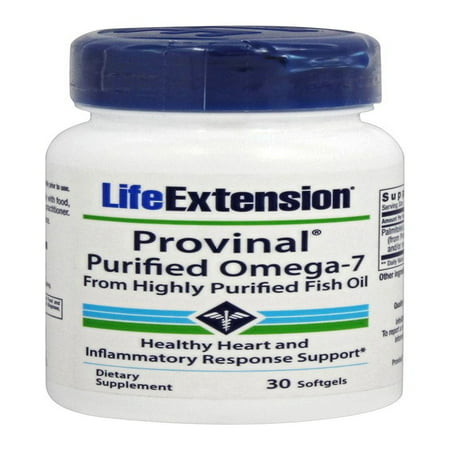 PROVINAL- Purified Omega-7 Life Extension 30 Softgel ...