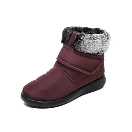 UKAP Women Waterproof Snow Boots Slip-on Winter Warm Ankle Boots Outdoor Walking Shoes
UKAP Women Waterproof Snow Boots Slip-on Winter Warm Ankle Boots Outdoor Walking Shoes