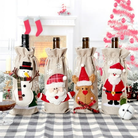 Wine Bottle Sleeve Decorative Santa Claus Christmas Style Fine Workmanship Delicate Hand Feeling Party Decor Drawstring
Wine Bottle Sleeve Decorative Santa Claus Christmas Style Fine Workmanship Delicate Hand Feeling Party Decor Drawstring