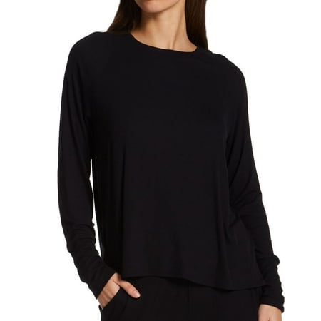 Women s Aspen Dream BRLSL Essential Soft Ribbed Long Sleep Top (Back to Black S)
