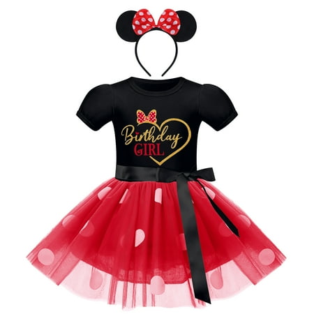 IBTOM CASTLE Toddler Baby Girls Polka Dots Tutu Mouse Dresses Fancy Dance Costume Cosplay Party Dress up with Ears Headband 12-18 Months Black+Red-Heart
IBTOM CASTLE Toddler Baby Girls Polka Dots Tutu Mouse Dresses Fancy Dance Costume Cosplay Party Dress up with Ears Headband 12-18 Months Black+Red-Heart