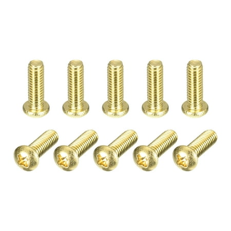 Brass Machine Screws M4x12mm Phillips Pan Head Fastener Bolts for Furniture Office Equipment Electronics 36Pack
Brass Machine Screws M4x12mm Phillips Pan Head Fastener Bolts for Furniture Office Equipment Electronics 36Pack