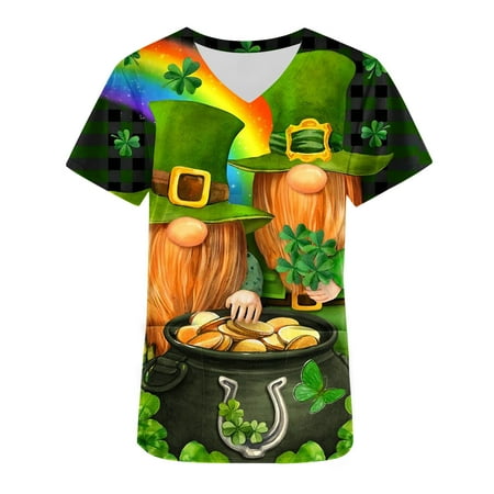 LWZWM St. Patrick s Day Fashion Butterfly Print Scrubs Blouses for Women Casual V Neck Short Sleeve Pocket Work Tops Nurse Uniform Dressy Shirt Gifts For Women Army Green XL
LWZWM St. Patrick s Day Fashion Butterfly Print Scrubs Blouses for Women Casual V Neck Short Sleeve Pocket Work Tops Nurse Uniform Dressy Shirt Gifts For Women Army Green XL