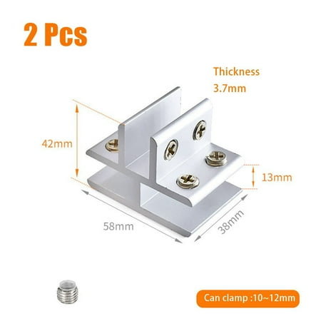Glass Clamp Clips Bracket for Handrails 10-12mm glass Aluminium Brackets 4 types
Glass Clamp Clips Bracket for Handrails 10-12mm glass Aluminium Brackets 4 types