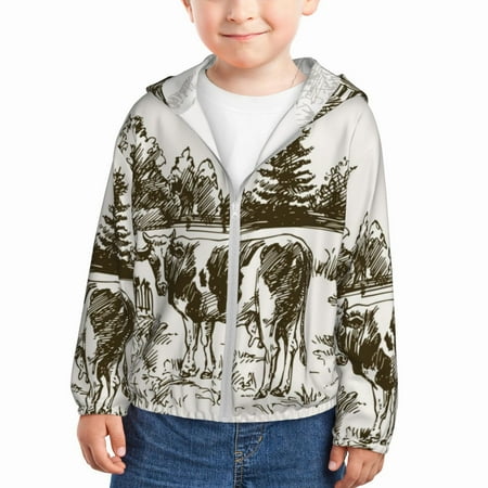 Goofa Cows Grazing On The Meadow Printed Kids Zip-Up Hoodie Girls Boys UPF50+ Sun Protection Jacket Hooded Cooling Shirt-3 Years
Goofa Cows Grazing On The Meadow Printed Kids Zip-Up Hoodie Girls Boys UPF50+ Sun Protection Jacket Hooded Cooling Shirt-3 Years