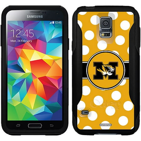 University of Missouri Polka Dots Design on OtterBox Commuter Series Case for Samsung Galaxy S5