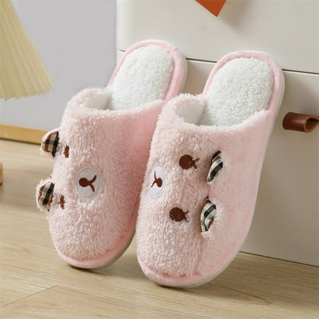 Women Slippers Autumn And Winter Indoor Fashion Comfortable Cute Cartoon Bear Flat Warm Non Slip Pink 6
Women Slippers Autumn And Winter Indoor Fashion Comfortable Cute Cartoon Bear Flat Warm Non Slip Pink 6