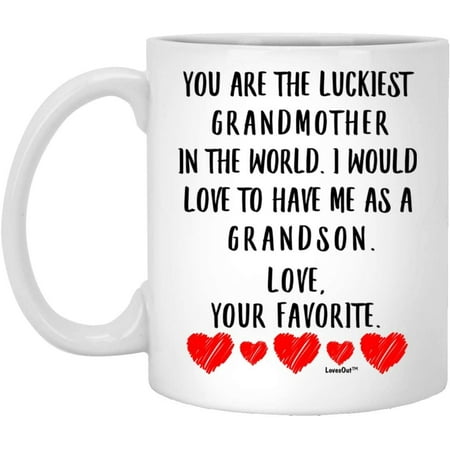 You Are The Luckiest Grandmother Birthday Gifts Ideas From Favorite Grandson Funny Birthday Gifts Christmas 2022 Gifts White Coffee Mug White 11oz
You Are The Luckiest Grandmother Birthday Gifts Ideas From Favorite Grandson Funny Birthday Gifts Christmas 2022 Gifts White Coffee Mug White 11oz