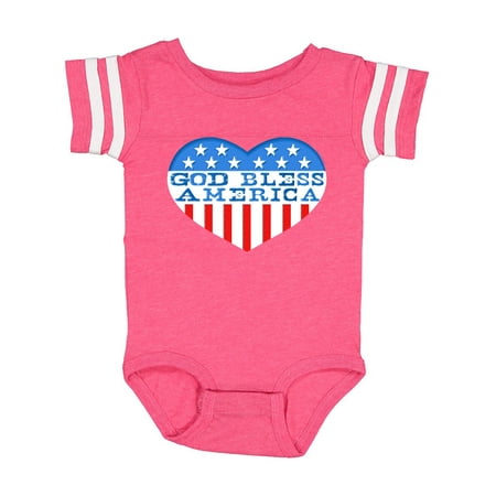 Inktastic God Bless America Heart Gift Baby Boy or Baby Girl Bodysuit