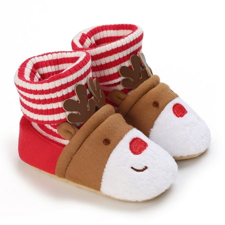 RUICUW Baby Boot Pattern Christmas Cartoon Cute Warm Autumn And Winter Non Slip Floor Shoes 4-6 Months
RUICUW Baby Boot Pattern Christmas Cartoon Cute Warm Autumn And Winter Non Slip Floor Shoes 4-6 Months