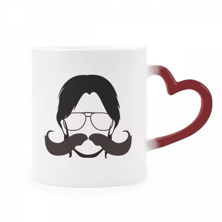 Man Exaggerated Beard Art Deco Fashion Heat Sensitive Mug Red Color Changing Stoneware Cup
Man Exaggerated Beard Art Deco Fashion Heat Sensitive Mug Red Color Changing Stoneware Cup