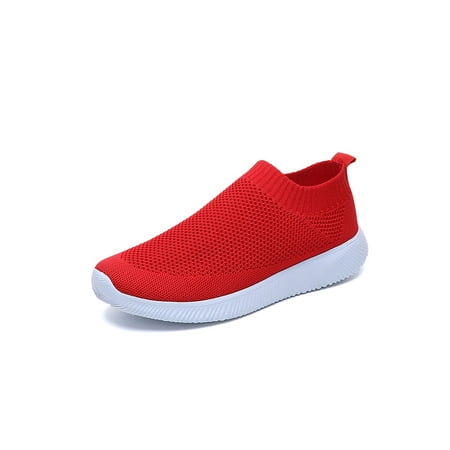 Crocowalk Ladies Sock Sneakers Slip On Walking Shoes Comfort Flats Women Running Shoe Work Anti-slip Knit Upper Red 9
Crocowalk Ladies Sock Sneakers Slip On Walking Shoes Comfort Flats Women Running Shoe Work Anti-slip Knit Upper Red 9