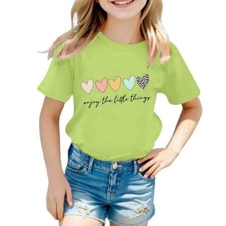 Girls T Shirts Cute Graphic Print Round Neck Short Sleeve Tee Summer Casual T Shirt Girl T-Shirts
Girls T Shirts Cute Graphic Print Round Neck Short Sleeve Tee Summer Casual T Shirt Girl T-Shirts