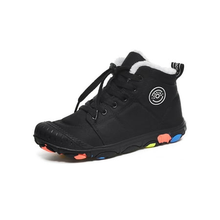 Eloshman Unisex Comfortable Mid Top Ankle Bootie School Non-Slip Lace Up Casual Comfort Shoe Breathable Warm Shoes Black 1Y
Eloshman Unisex Comfortable Mid Top Ankle Bootie School Non-Slip Lace Up Casual Comfort Shoe Breathable Warm Shoes Black 1Y