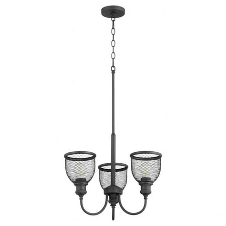 Transitional Three Light Chandelier-Noir Finish Bailey Street Home 183-Bel-3400910
Transitional Three Light Chandelier-Noir Finish Bailey Street Home 183-Bel-3400910