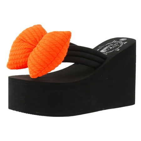 Cathalem Popular In Stock Fashion Product Women Sandals Flip Flops Funny Shoes Outdoor Beach Slippers Bohemia Wedges Orange 38
Cathalem Popular In Stock Fashion Product Women Sandals Flip Flops Funny Shoes Outdoor Beach Slippers Bohemia Wedges Orange 38