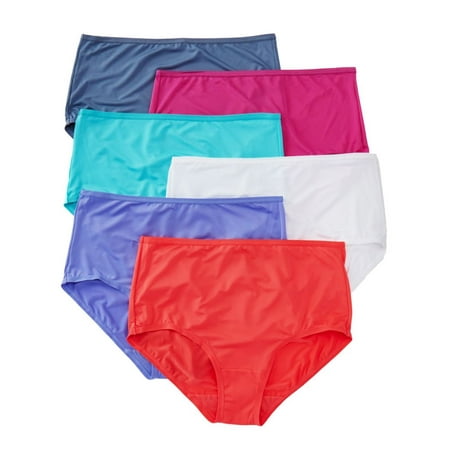 6DMF201 Assorted Brief Panties - 6 Pack