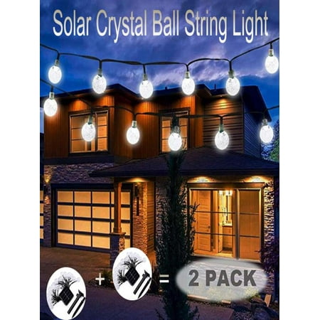 Solar Crystal Ball Waterproof String Lights Lighting For Garden Home Landscape