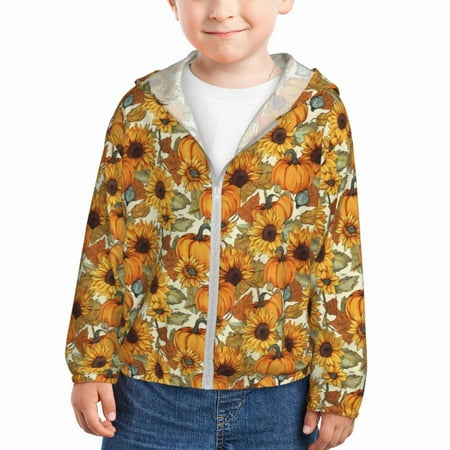 Gaeub Pumpkins And Sunflowers A Print Athletic Sun Protection Hoodie for Kids Long Sleeve Outdoor UV Shirt Running Fishing Top for Boys Girls-3 Years
Gaeub Pumpkins And Sunflowers A Print Athletic Sun Protection Hoodie for Kids Long Sleeve Outdoor UV Shirt Running Fishing Top for Boys Girls-3 Years
