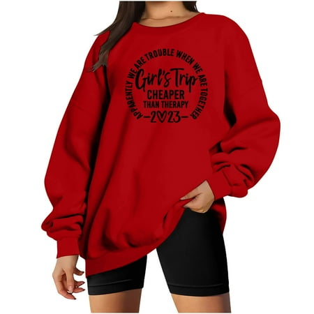 Aueoeo Plus Size Tops for Women Winter Fashion for Women 2022 Women s Round Neck Solid Color Print Long Sleeve Top Shirt
Aueoeo Plus Size Tops for Women Winter Fashion for Women 2022 Women s Round Neck Solid Color Print Long Sleeve Top Shirt