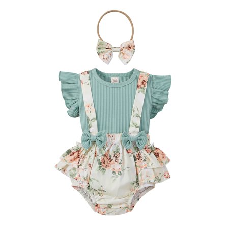 wybzd Baby Girl s Round Neck Flying Sleeve Tops Flower Printing Suspender Shorts with Headband Set 0-18M
wybzd Baby Girl s Round Neck Flying Sleeve Tops Flower Printing Suspender Shorts with Headband Set 0-18M