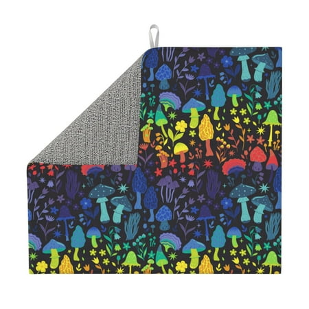 Dish Drying Mat - Drying Matt Kitchen Counter Magical Mushrooms and Flowers Absorbent Dish Mat Drying Kitchen Mat Drying Mat for Kitchen Counter Dish Drying Pad (9.06 x 8.27) inches
Dish Drying Mat - Drying Matt Kitchen Counter Magical Mushrooms and Flowers Absorbent Dish Mat Drying Kitchen Mat Drying Mat for Kitchen Counter Dish Drying Pad (9.06 x 8.27) inches