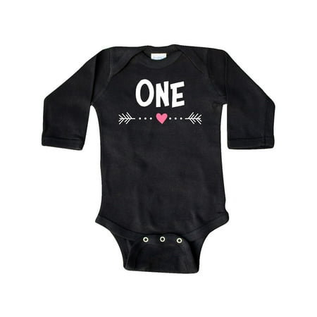 Inktastic One with Heart Arrow Gift Baby Girl Long Sleeve Bodysuit
Inktastic One with Heart Arrow Gift Baby Girl Long Sleeve Bodysuit