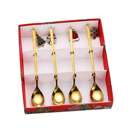 4x Mini Christmas Coffee Spoon Christmas Table Decorations Party Table Decorations Spoons Tableware Coffee Stirring Spoon for Wedding Gift Aureate
4x Mini Christmas Coffee Spoon Christmas Table Decorations Party Table Decorations Spoons Tableware Coffee Stirring Spoon for Wedding Gift Aureate