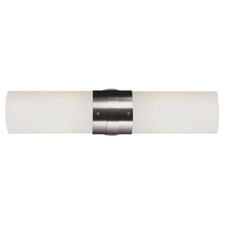 Wall Sconces 2 Light Fixture With Brushed Nickel Finish Steel Glass GU-24 21 52 Watts
Wall Sconces 2 Light Fixture With Brushed Nickel Finish Steel Glass GU-24 21 52 Watts