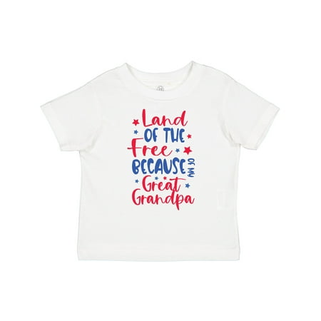 Inktastic Memorial Day Land of the Free Because of My Great Grandpa Gift Toddler Boy or Toddler Girl T-Shirt
Inktastic Memorial Day Land of the Free Because of My Great Grandpa Gift Toddler Boy or Toddler Girl T-Shirt