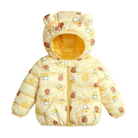 GYRATEDREAM Winter Down Coats for Kids Baby Boys Girls Light Puffer Padded Jacket Bear Hoods Infant Outerwear
GYRATEDREAM Winter Down Coats for Kids Baby Boys Girls Light Puffer Padded Jacket Bear Hoods Infant Outerwear