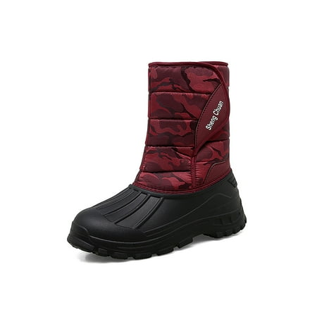 Ritualay Womens Warm Shoes Mid-Calf Snow Boots Plush Lined Winter Boot Casual Breathable Work Cold Weather Faux Fur Wine Red 7
Ritualay Womens Warm Shoes Mid-Calf Snow Boots Plush Lined Winter Boot Casual Breathable Work Cold Weather Faux Fur Wine Red 7