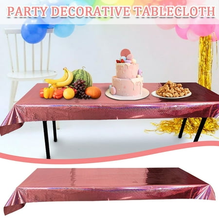 Shiusina Foil Wavy Striped Tablecloth Party Holiday Tablecloth Tabletop Decoration Cloth Rose Gold
Shiusina Foil Wavy Striped Tablecloth Party Holiday Tablecloth Tabletop Decoration Cloth Rose Gold