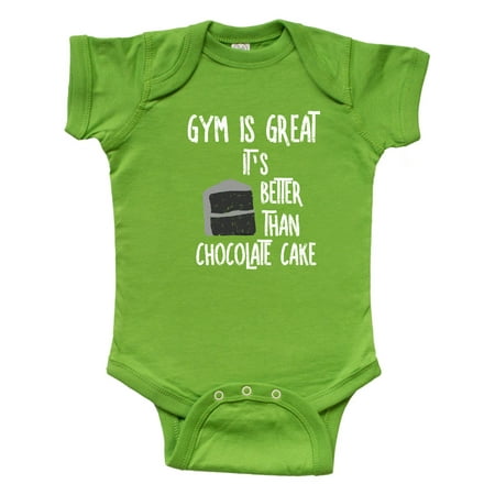 Inktastic Gym Is Great White Text Gift Baby Boy or Baby Girl Bodysuit