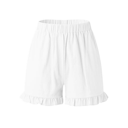Cathalem Women s Shorts Casual Beach Shorts Elastic Color Solid Cotton High Waist Linen Loose Wide Maternity Shorts for Women Shorts White Small
Cathalem Women s Shorts Casual Beach Shorts Elastic Color Solid Cotton High Waist Linen Loose Wide Maternity Shorts for Women Shorts White Small