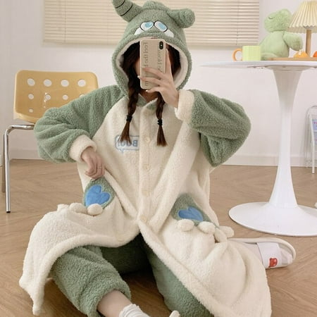 PIKADINGNIS FUNISHI Winter Pajamas Womens pajamas Nightdress Flannel Hooded Loose Version Inspissate Plush XXL пижама женская Pajama Set
PIKADINGNIS FUNISHI Winter Pajamas Womens pajamas Nightdress Flannel Hooded Loose Version Inspissate Plush XXL пижама женская Pajama Set