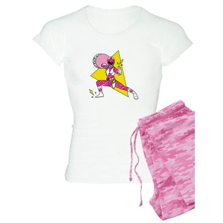 CafePress - Power Rangers Pink Ranger Defe - Women s Light Pajamas