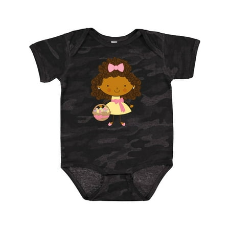 Inktastic Easter African American Girl Gift Baby Girl Bodysuit