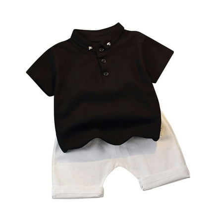 Boys Outfits Short Sleeve Soild T-Shirt Shorts Gentleman Round Neck Casual Sporty Style Kids formal Suits for Boys
Boys Outfits Short Sleeve Soild T-Shirt Shorts Gentleman Round Neck Casual Sporty Style Kids formal Suits for Boys