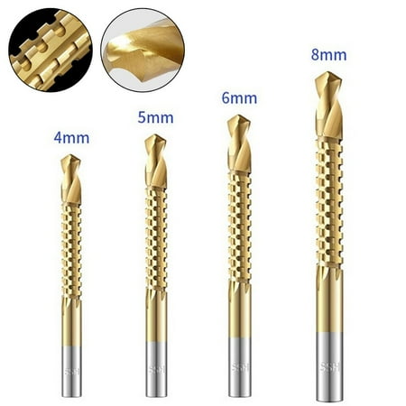 BAMILL 4PCS Drill Bit Titanium HSS Spiral Screw Punching Slotting Hole Cutting 4-8mm
BAMILL 4PCS Drill Bit Titanium HSS Spiral Screw Punching Slotting Hole Cutting 4-8mm