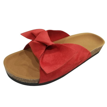 Tangnade Casual Shoes Women Fashion Bow Tie Flat Thick Bottom Heel Sandals Slipper Rome Beach Shoes
Tangnade Casual Shoes Women Fashion Bow Tie Flat Thick Bottom Heel Sandals Slipper Rome Beach Shoes