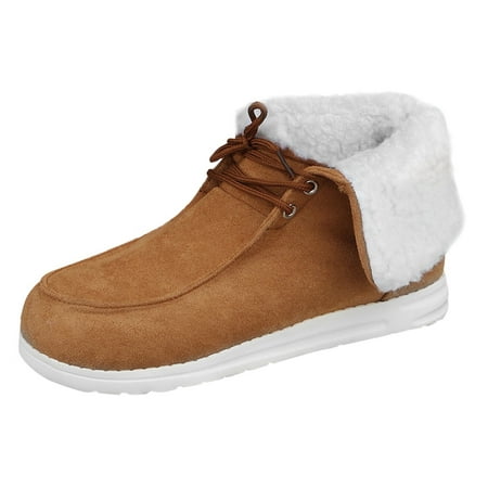 Boots for Women Lace Up Front Thermal Lined Slip On Snow Boots Casual Shoes Cotton Winter Boots Women casual shoes Flock Brown
Boots for Women Lace Up Front Thermal Lined Slip On Snow Boots Casual Shoes Cotton Winter Boots Women casual shoes Flock Brown