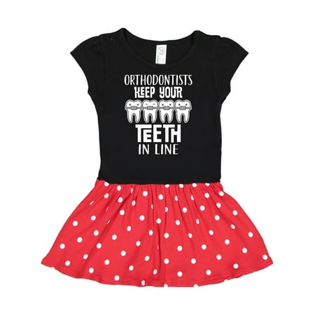 Inktastic Orthodontist Dentist Gift Gift Toddler Girl Dress