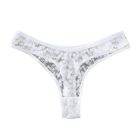 Dtydtpe underwear women Women Lace Thong Low Rise Hipster Seamless Breathable Mesh Thong White
Dtydtpe underwear women Women Lace Thong Low Rise Hipster Seamless Breathable Mesh Thong White