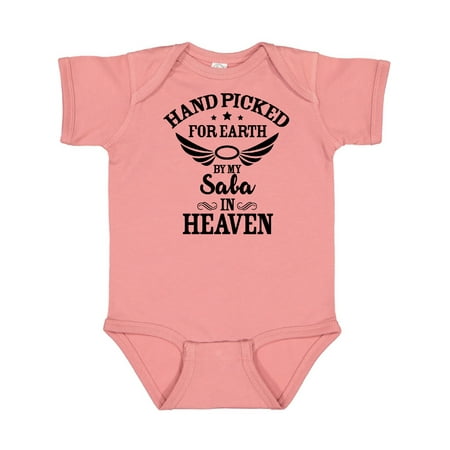 Inktastic Handpicked for Earth By My Saba in Heaven with Angel Wings Gift Baby Boy or Baby Girl Bodysuit
Inktastic Handpicked for Earth By My Saba in Heaven with Angel Wings Gift Baby Boy or Baby Girl Bodysuit