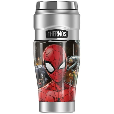 Spider Man Spider Man Vs Sinister Six THERMOS STAINLESS KING Stainless Steel Travel Tumbler Vacuum insulated & Double Wall 16oz
Spider Man Spider Man Vs Sinister Six THERMOS STAINLESS KING Stainless Steel Travel Tumbler Vacuum insulated & Double Wall 16oz